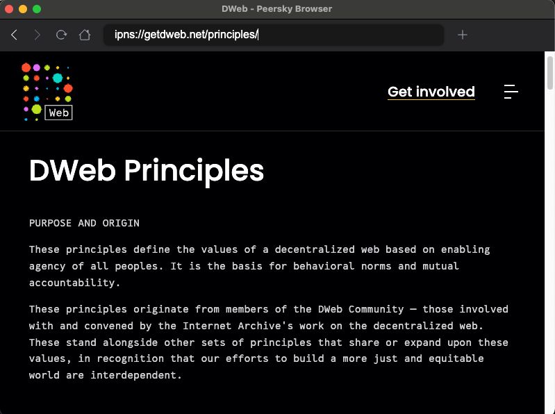 getdweb.net on ipfs and hyper