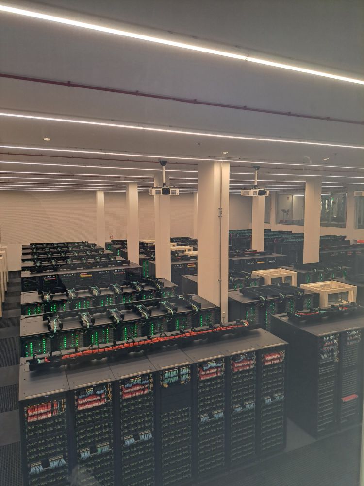 Picture of the supercomputer at the Barcelona Supercomputing Center 