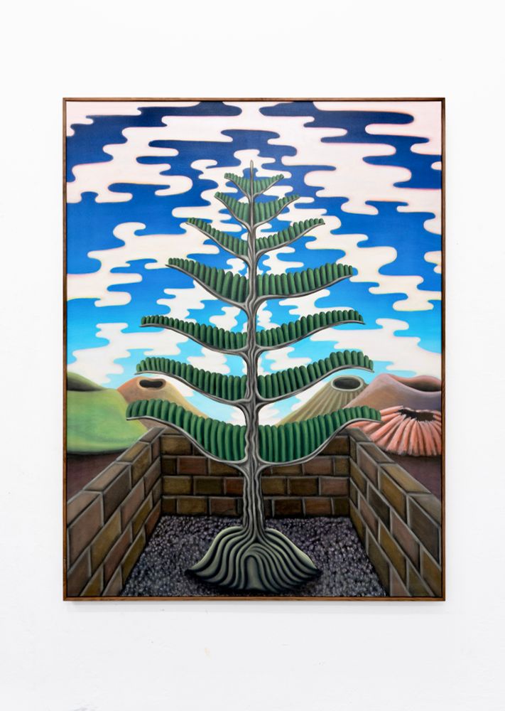 Transmission, 2024, oil on canvas, 160x120cm  