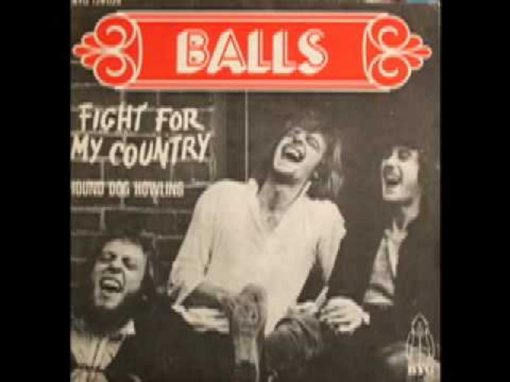 BALLS "FIGHT FOR MY COUNTRY" full 6 min version of wild UK prog/psych 45
