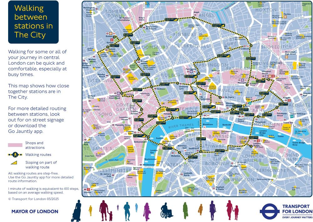 New TfL walking map