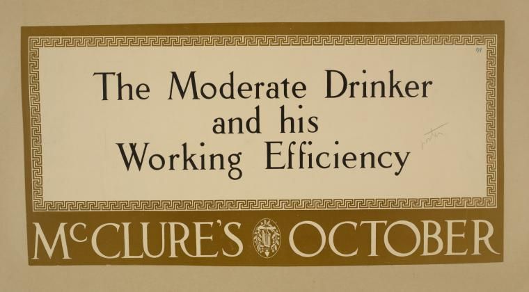 mcclures october the moderate drinker and his working efficiency