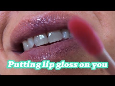 Share my lipgloss ASMR. I put it all over you