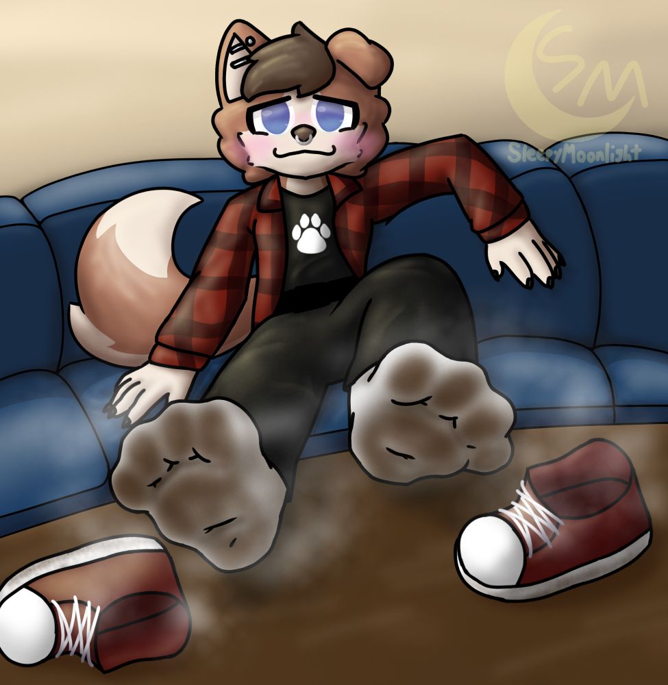 "You gonna give them a kiss or what?"
A border collie shyly letting you undress his paws [2/3]

Oh my gosh you found the tags no way 
border collie dog feet paws soles blush shy nervous shoes converse socks dirty filthy musky steamy sweaty cute toes footwear stinky

