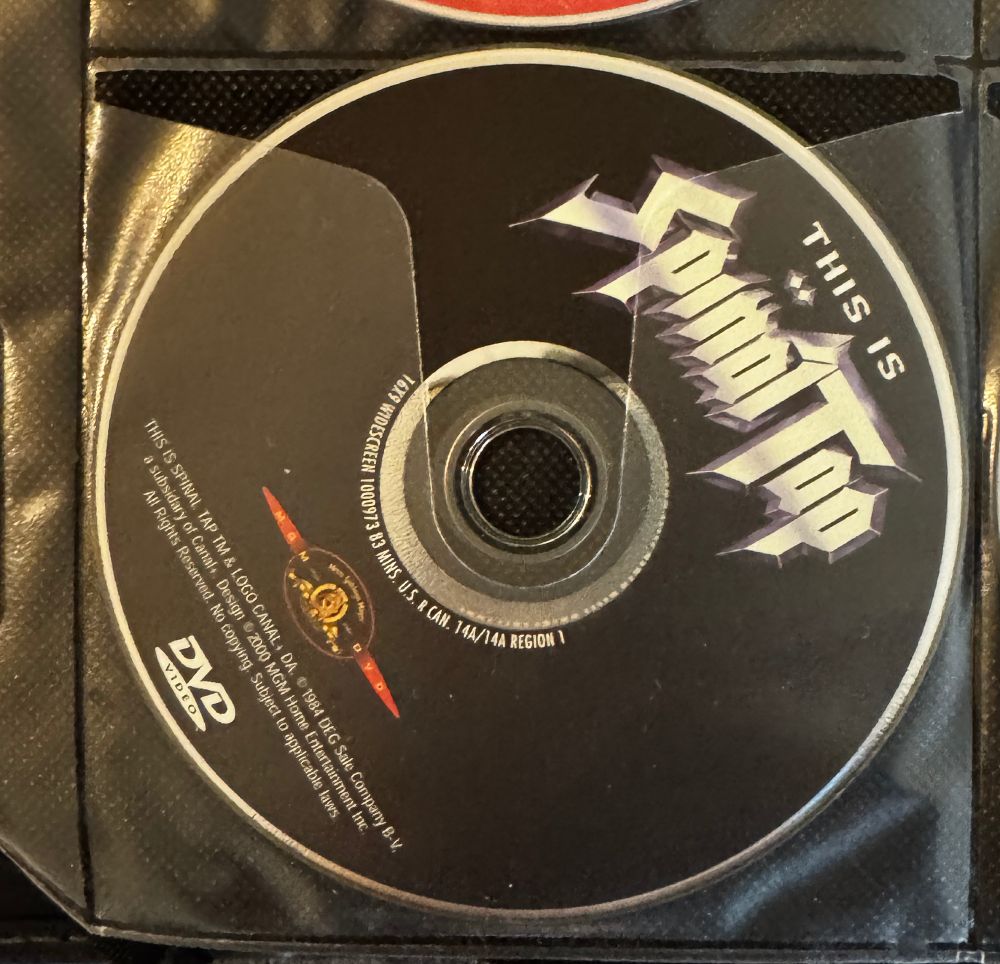 the dvd for THIS IS SPINALTAP in the same dvd booklet