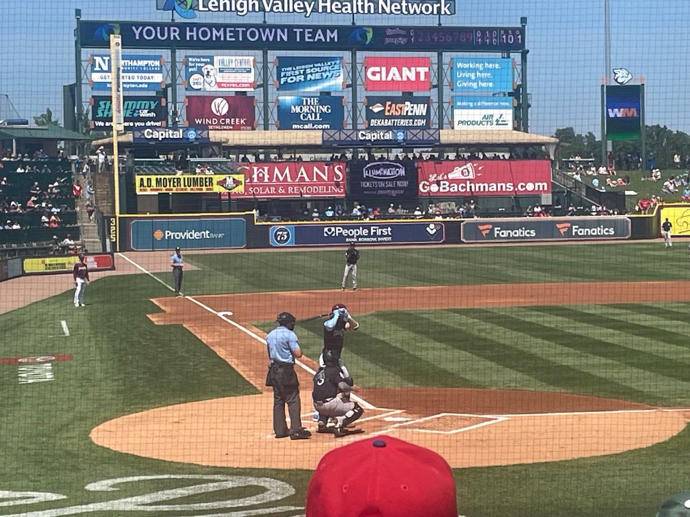 Alec Bohm at bat. 