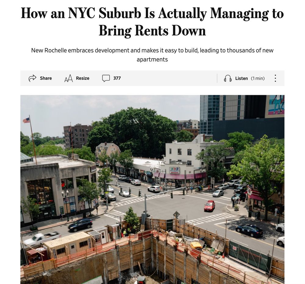 How an NYC Suburb Is Actually Managing to Bring Rents Down
New Rochelle embraces development and makes it easy to build, leading to thousands of new apartments