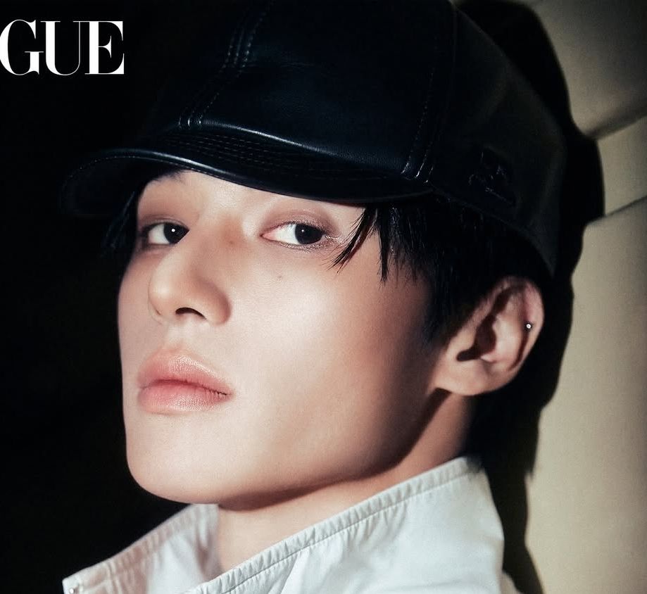 kpop group ateez member jung wooyoung posing for Vogue Korea