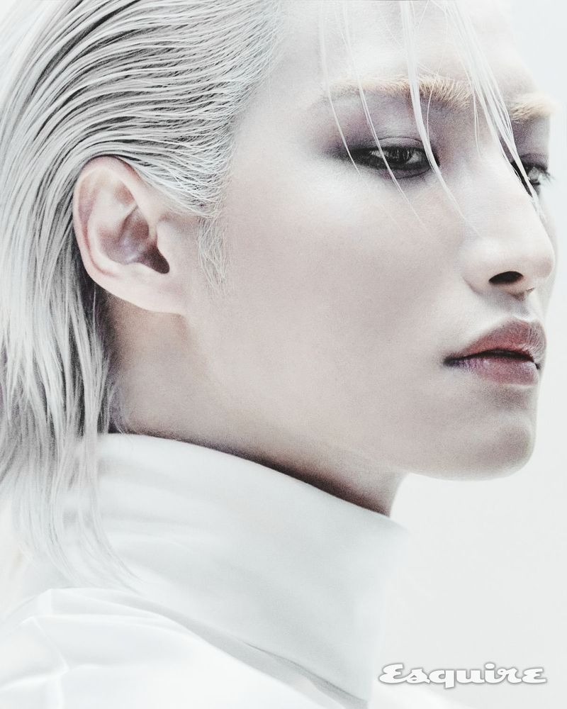 kpop group ateez member park seonghwa photographed for esquire magazine