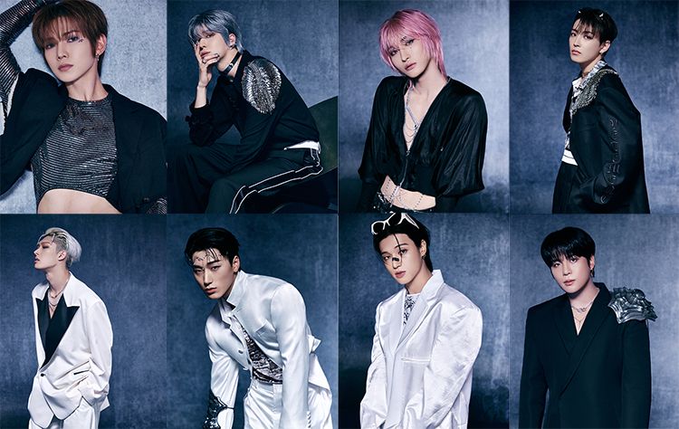 compilation of kpop group ateez members individual photos 