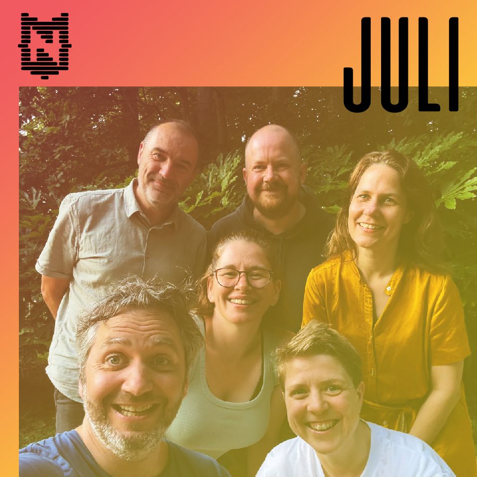 
Groepsfoto juli 2025: 
Peter, Bart, Marian
Els
Lieven, Hetty