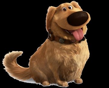 Doug, le chien dans "Là-Haut" de pixar qui coupe toute conversation quand il entend un bruit, persuadé que ça puisse être un écureuil.