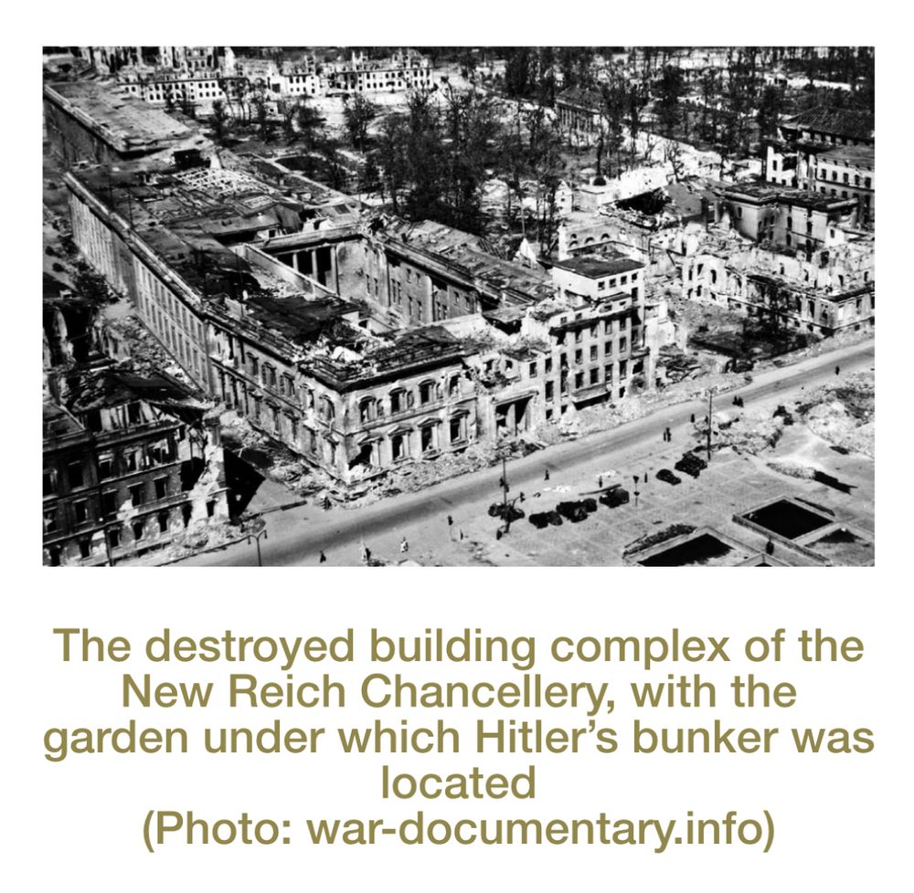 Hitler’s destroyed chancellery. 