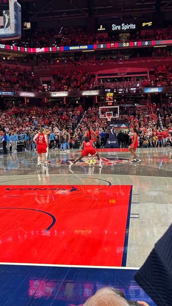 Courtside seats at Indiana Fever game vs. Atlanta Dream.  