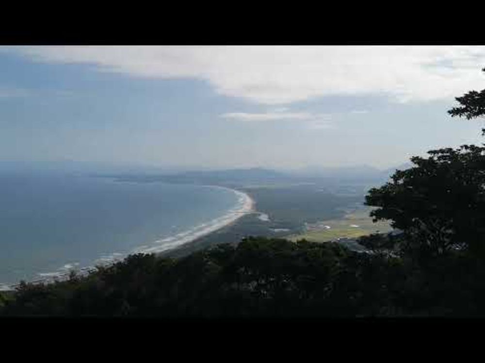 ⛰️湯川山のパノラマ展望所からの眺め🌊