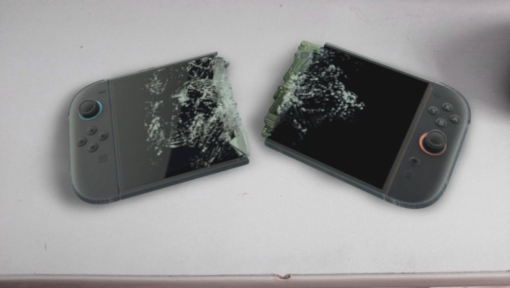 nintendo switch 2 broken in half