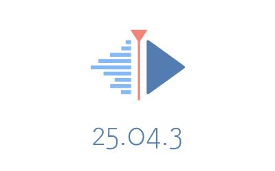 kdenlive logo with version 25.04.3 under it