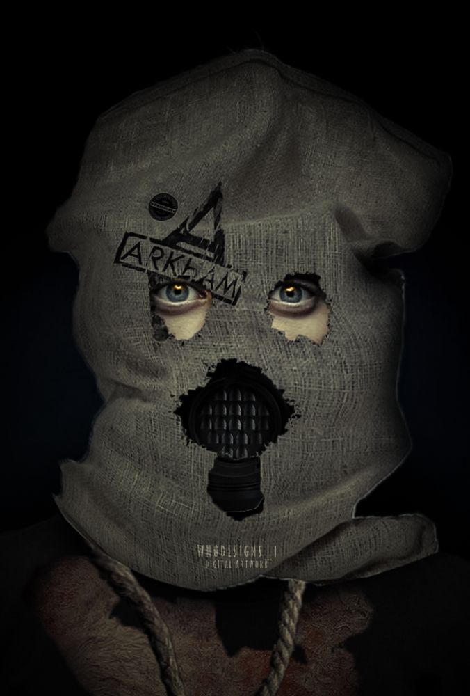 Elijah Wood as The Scarecrow, with design influences from the Arkham Series, The New Batman Adventures, and the Nolan Trilogy.