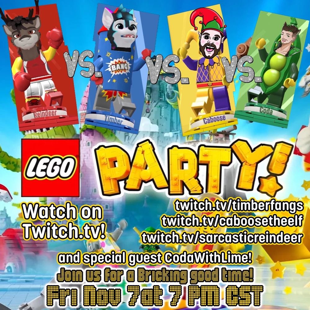 Lego party co-stream promo