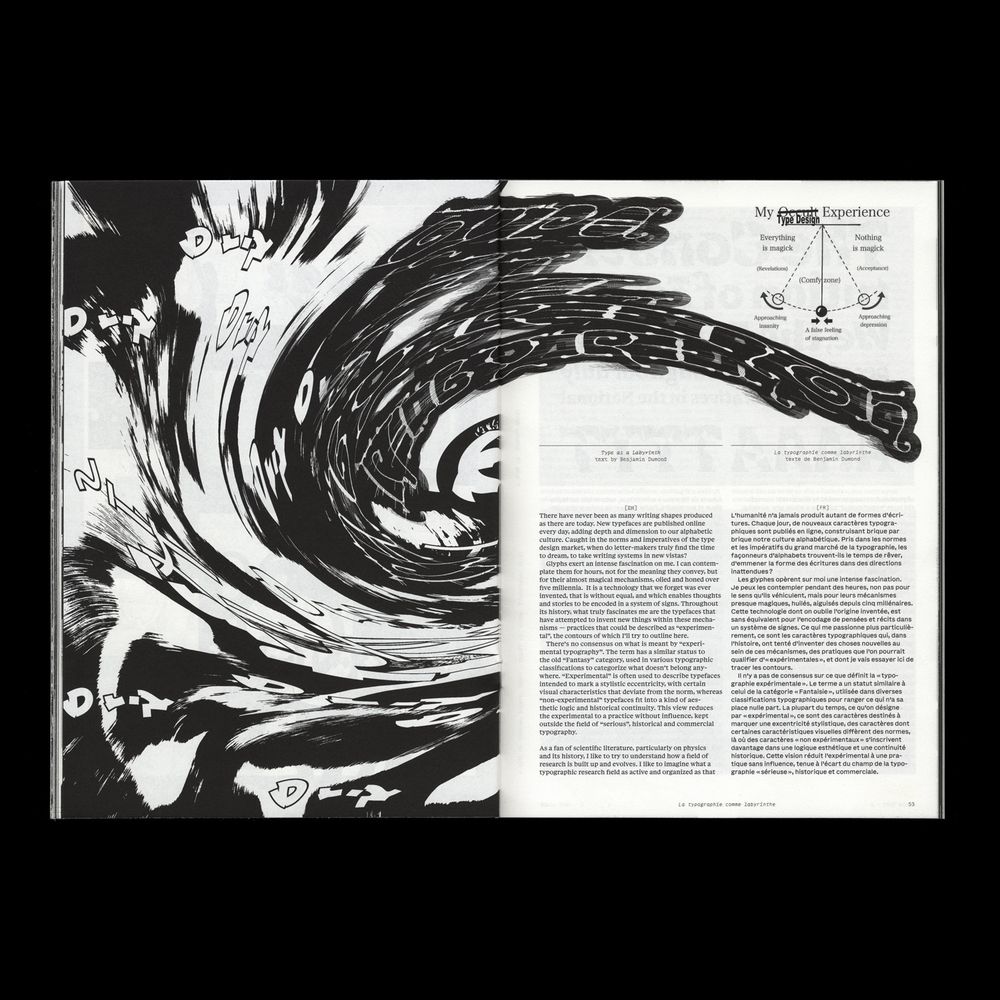 Intérieur du magazine Plain Text numéro 1