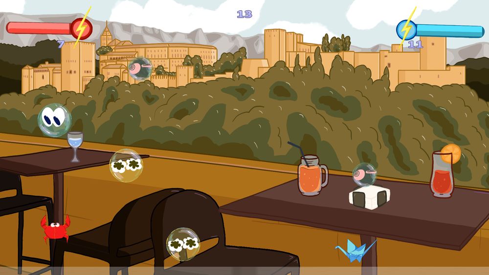 A screenshot of Papel Mojado, a game made with the nCine.