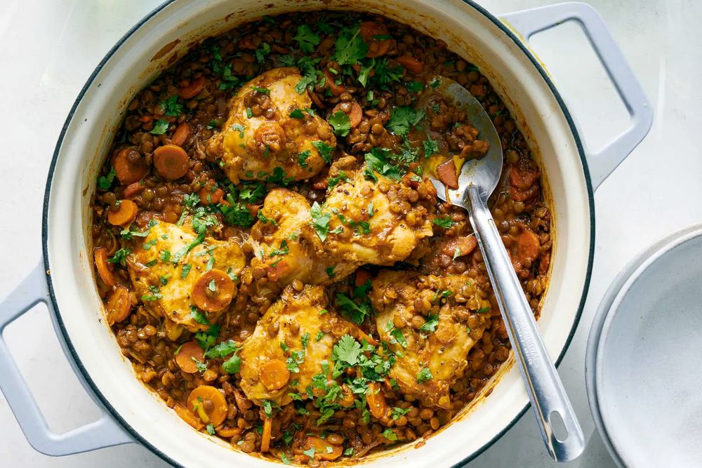 One-Pot Chicken and Lentils 