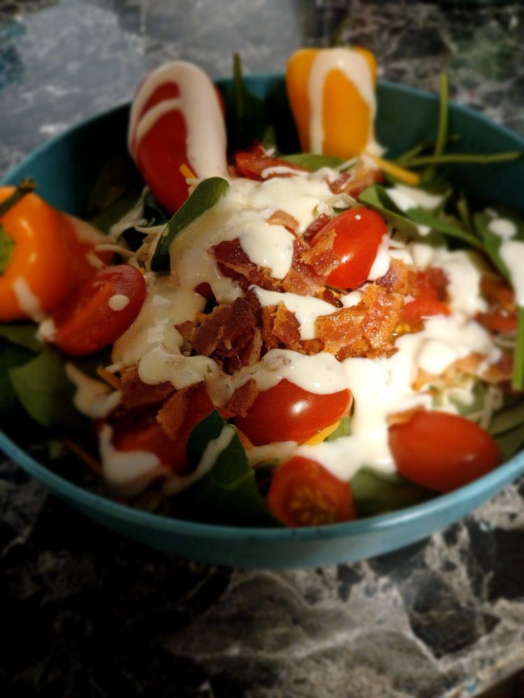 This yummy salad that I just made.