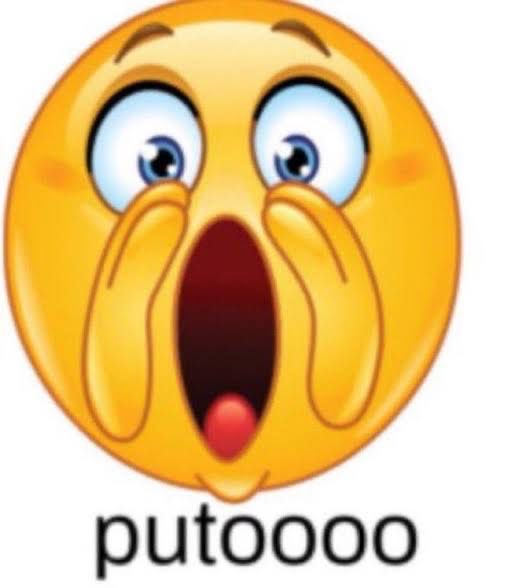 emoji gritando PUTOOO
