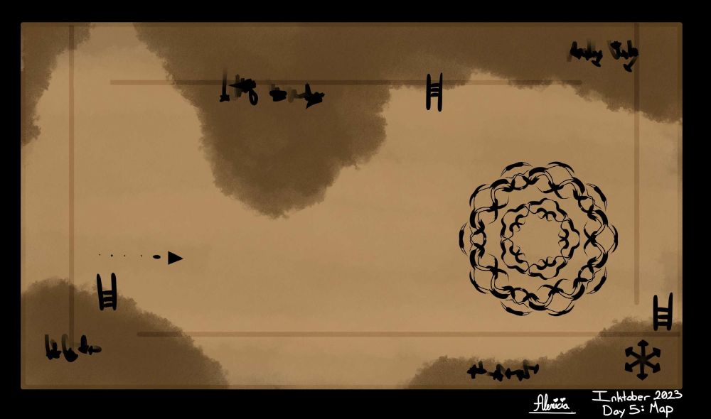 A fancy and nifty map with a funky destination marker