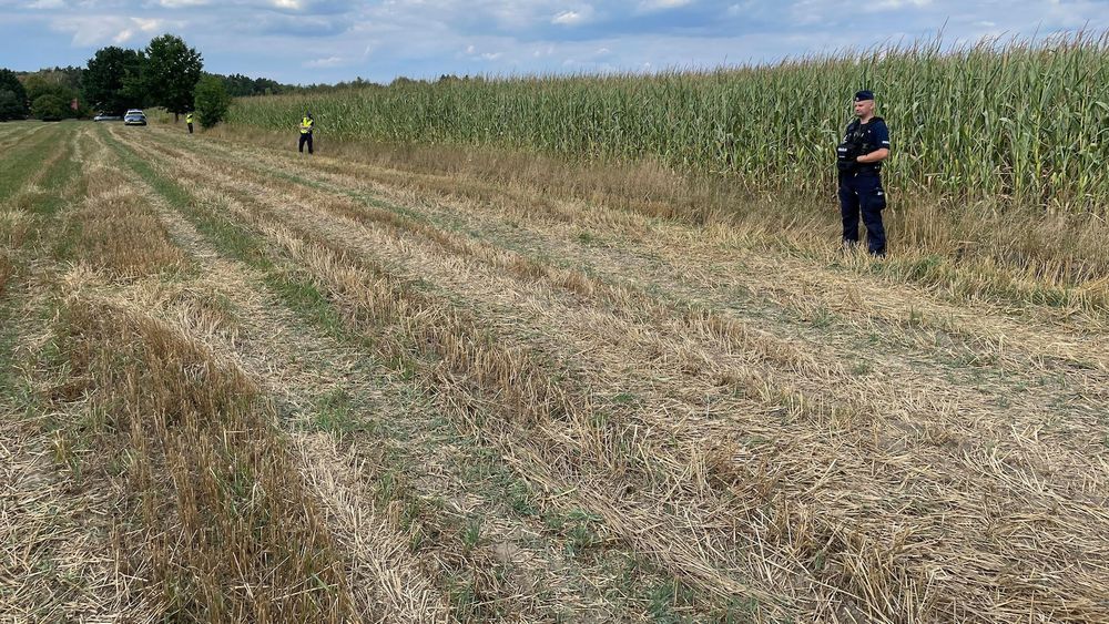 WARSAW, Poland -- Poland's defense minister said that a flying object that crashed and exploded in a cornfield in eastern Poland early Wednesday was