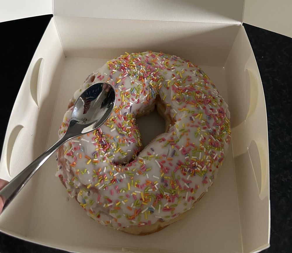 This bakery in Wimborne, Dorset sells large donuts