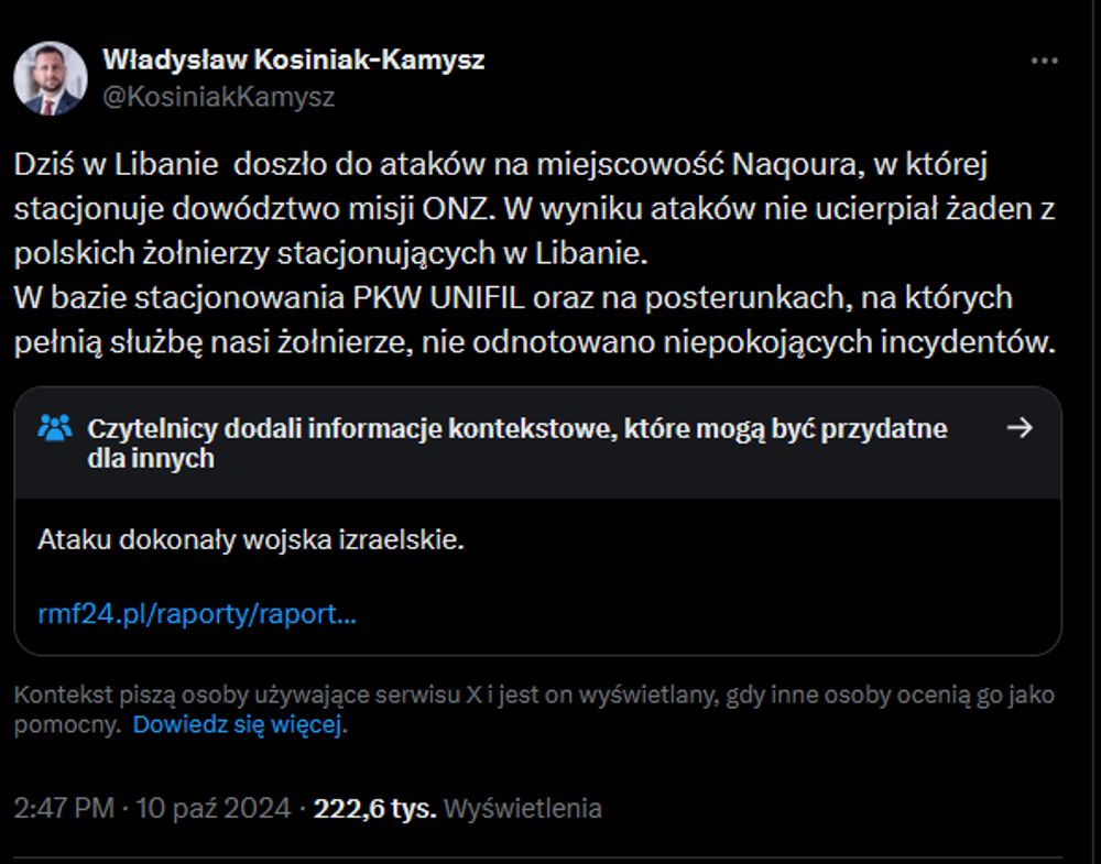 Nawet nie potrafię zrozumieć czemu to pominął w tweecie