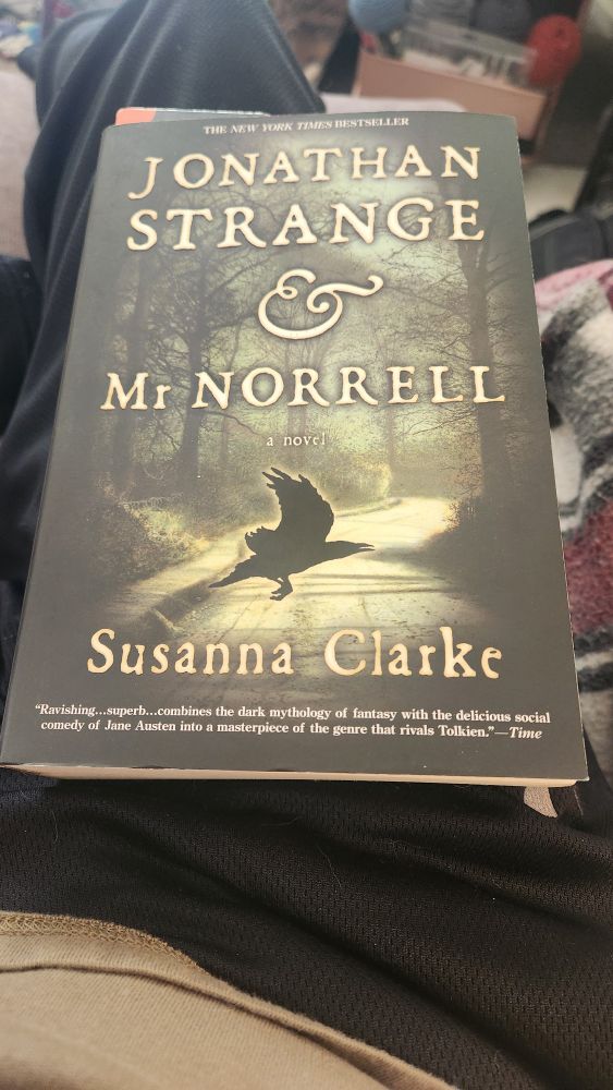 A copy of Jonathan Strange & Mr. Norrell I bought at Half-Price books
