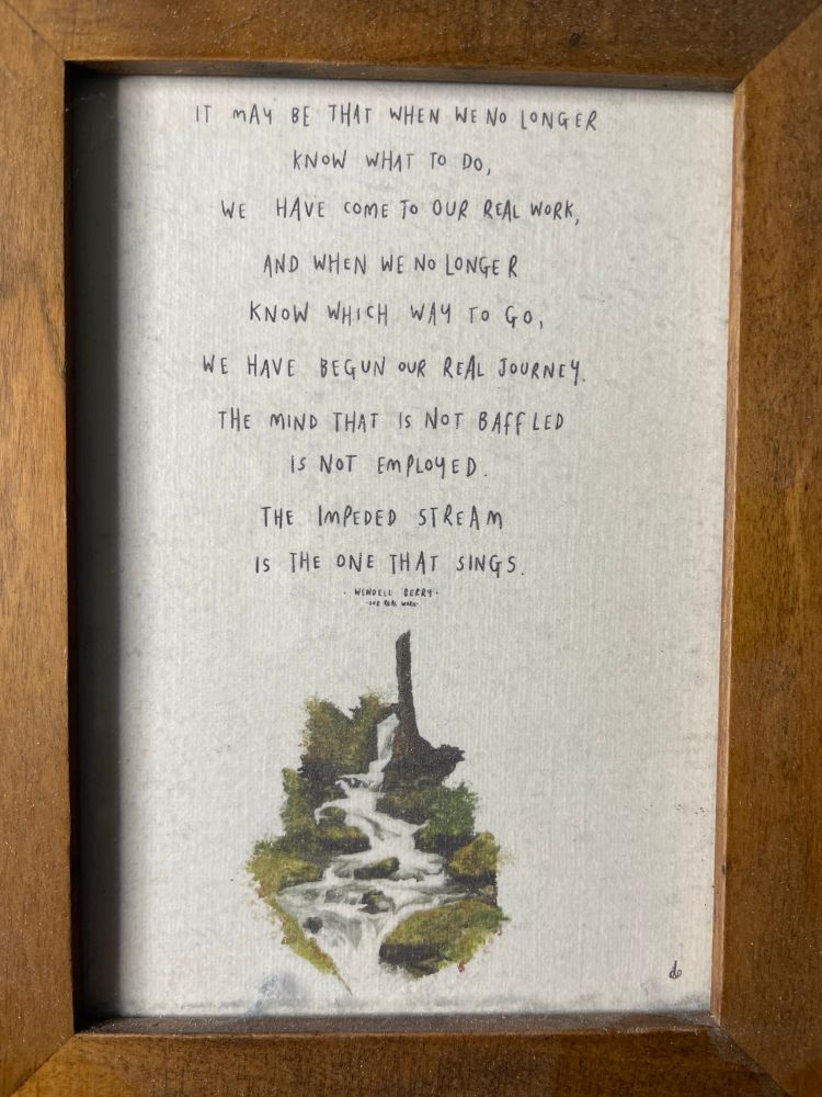 The Impeded Stream by Wendell Berry