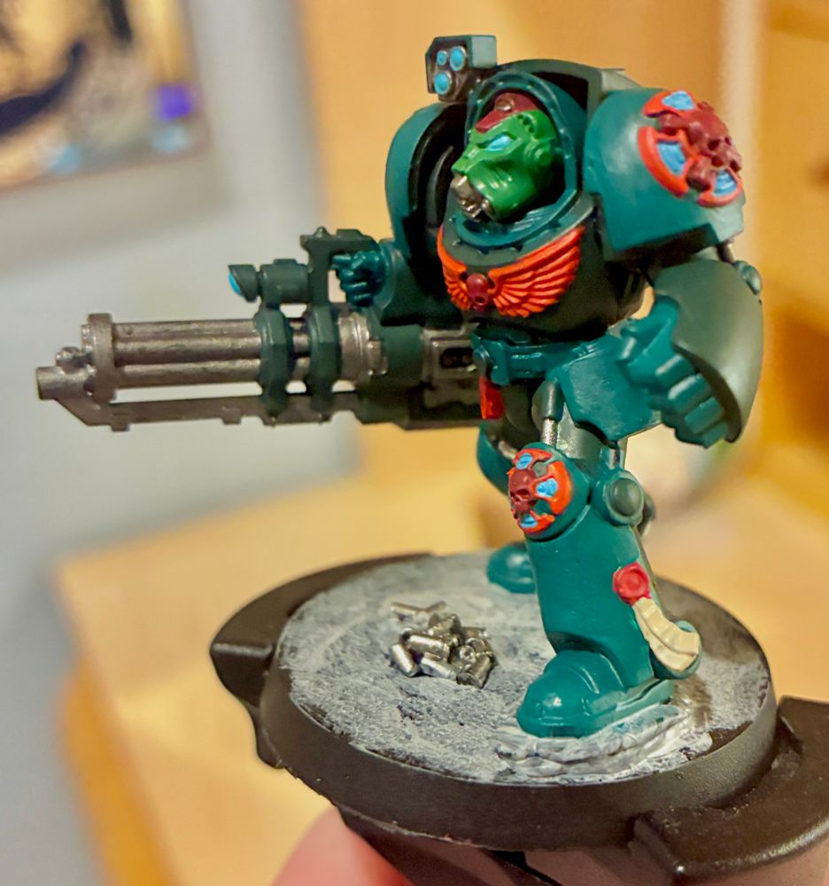 A terminator with an assault cannon