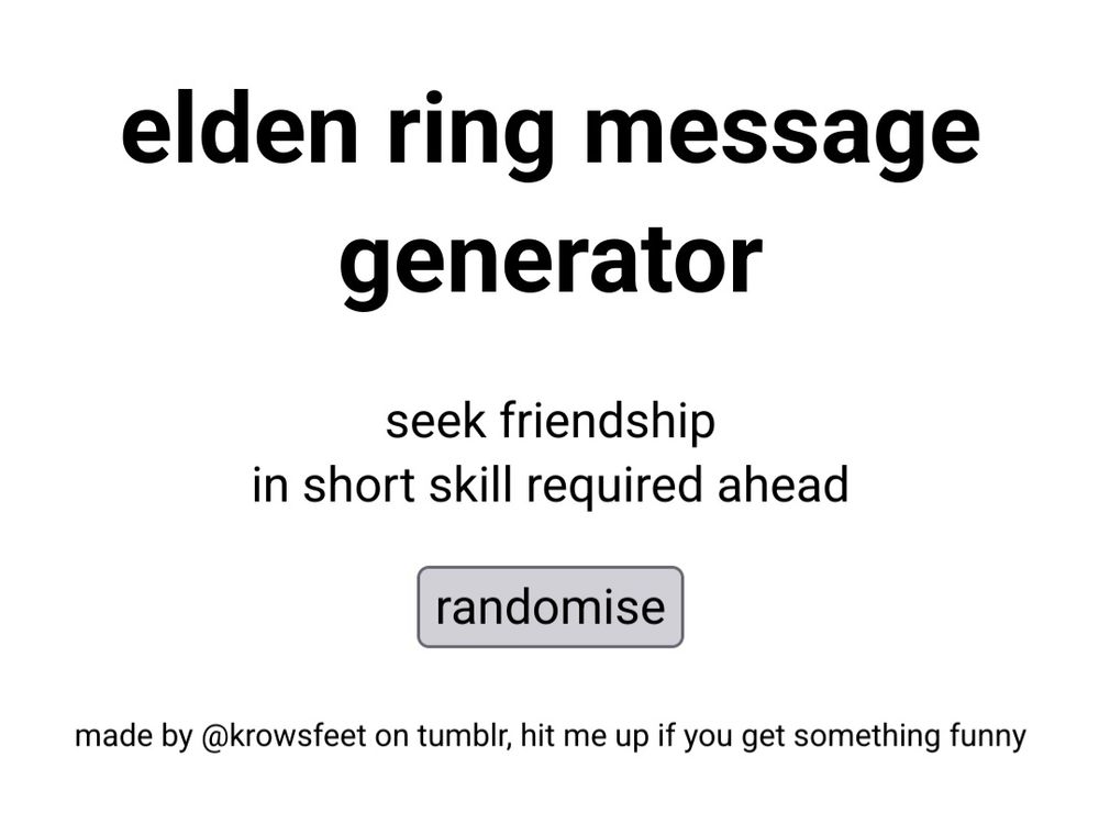 seek friendship in short skill required ahead