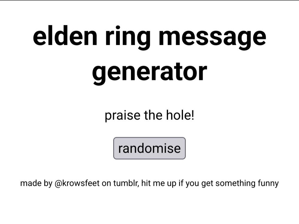 praise the hole!