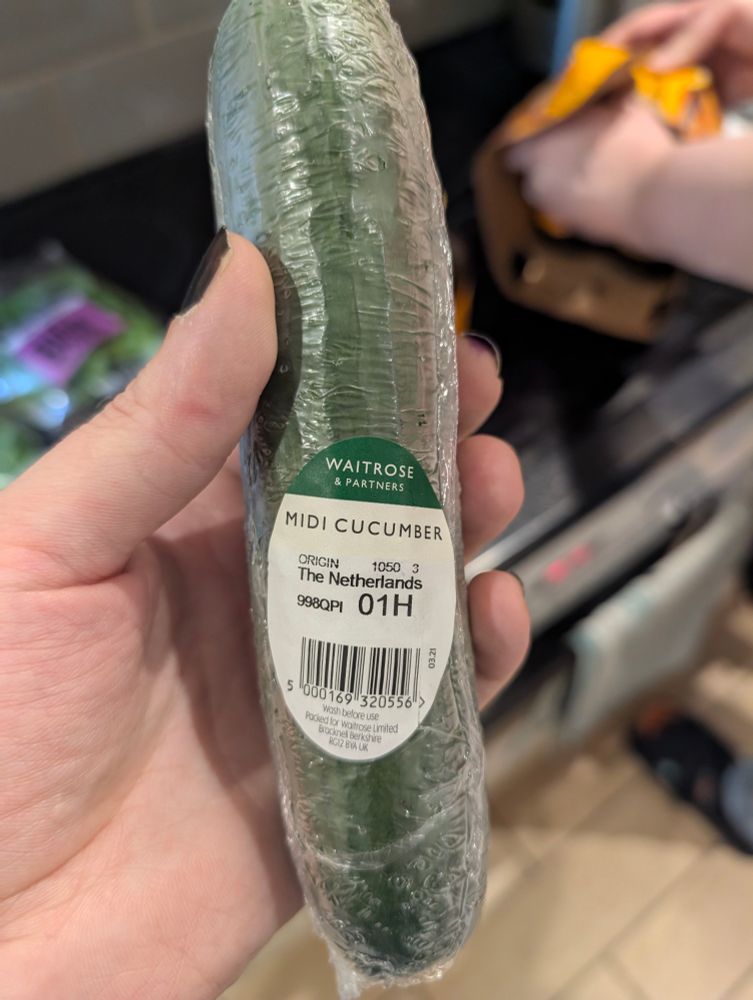 A MIDI Cucumber from Waitrose 