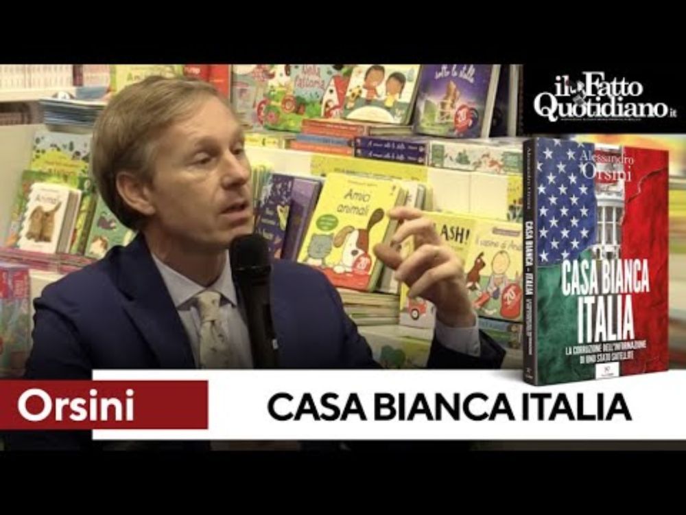 Casa Bianca Italia, Alessandro Orsini e la corruzione dell'informazione di uno Stato satellite