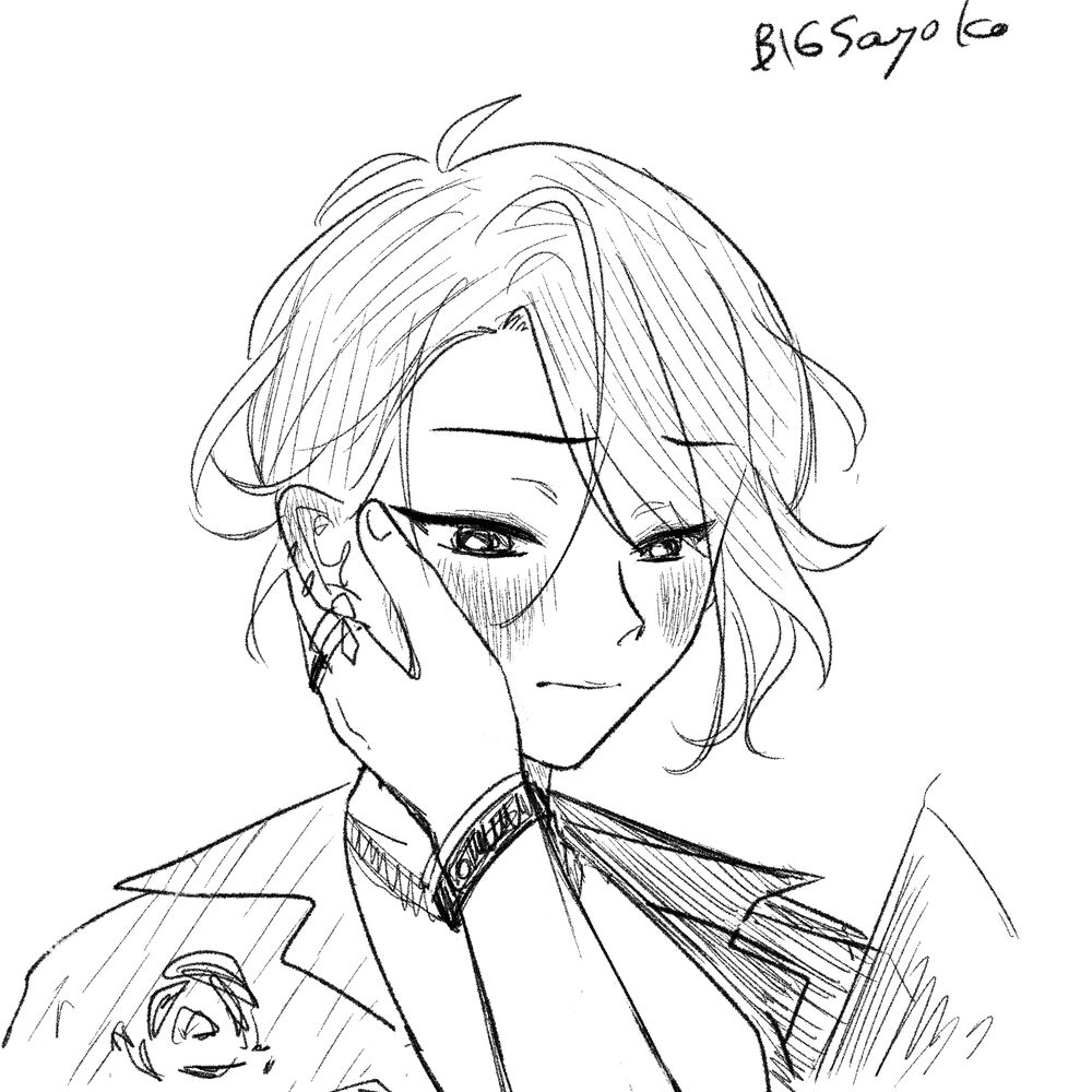 夜鷹の手で頬を触られて赤面しているゆんゆんのイラスト