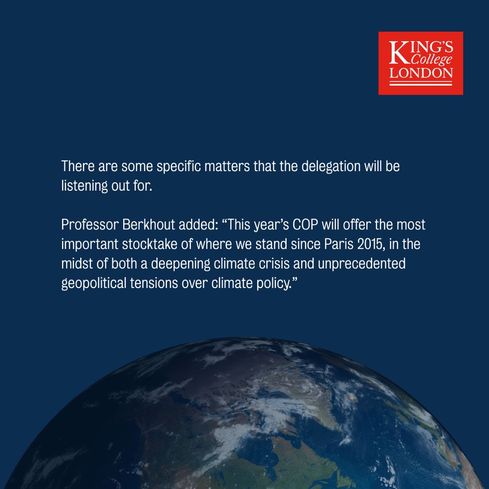 An infographic that reads: There are some specific matters that the delegation will be listening out for. 

Professor Berkhout added: “This year’s COP will offer the most important stocktake of where we stand since Paris 2015, in the midst of both a deepening climate crisis and unprecedented geopolitical tensions over climate policy.”