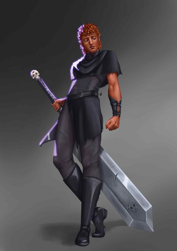 gideon nav holding a big sword 