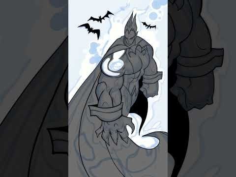 Drawing Demitri Maximoff from Darkstalkers (Timelapse)