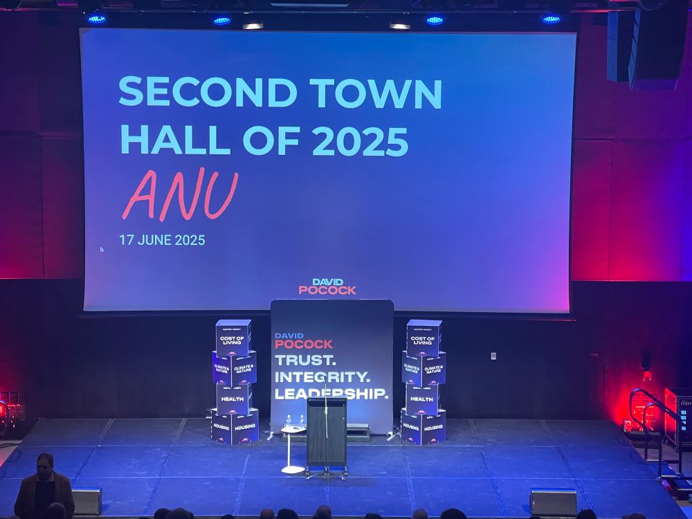 The stage of the town hall 