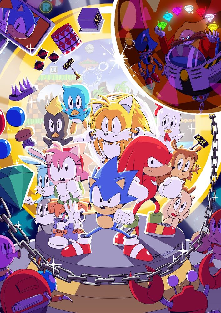 Sonic fanart - Origins/Classic era, Sonic 1, 2, CD, 3 & Knuckles
