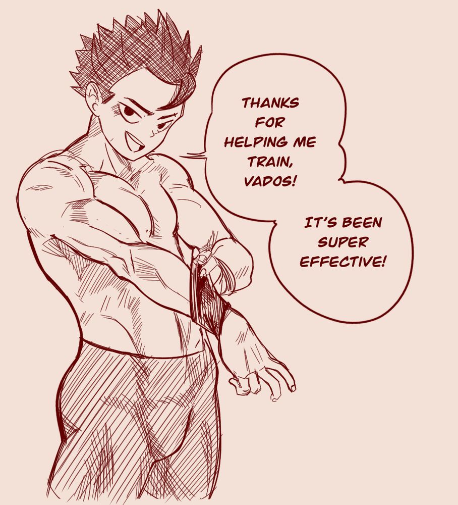 Cabba, but he's looking a lot more toned. Vados has been helping him train. Isn't that nice? Good thing she has no ulterior motives!