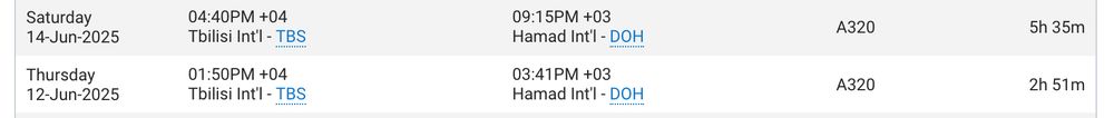 The flight on June 12 was 2 hours, 51 minutes. On June 14, it was 5 hours, 35 minutes.