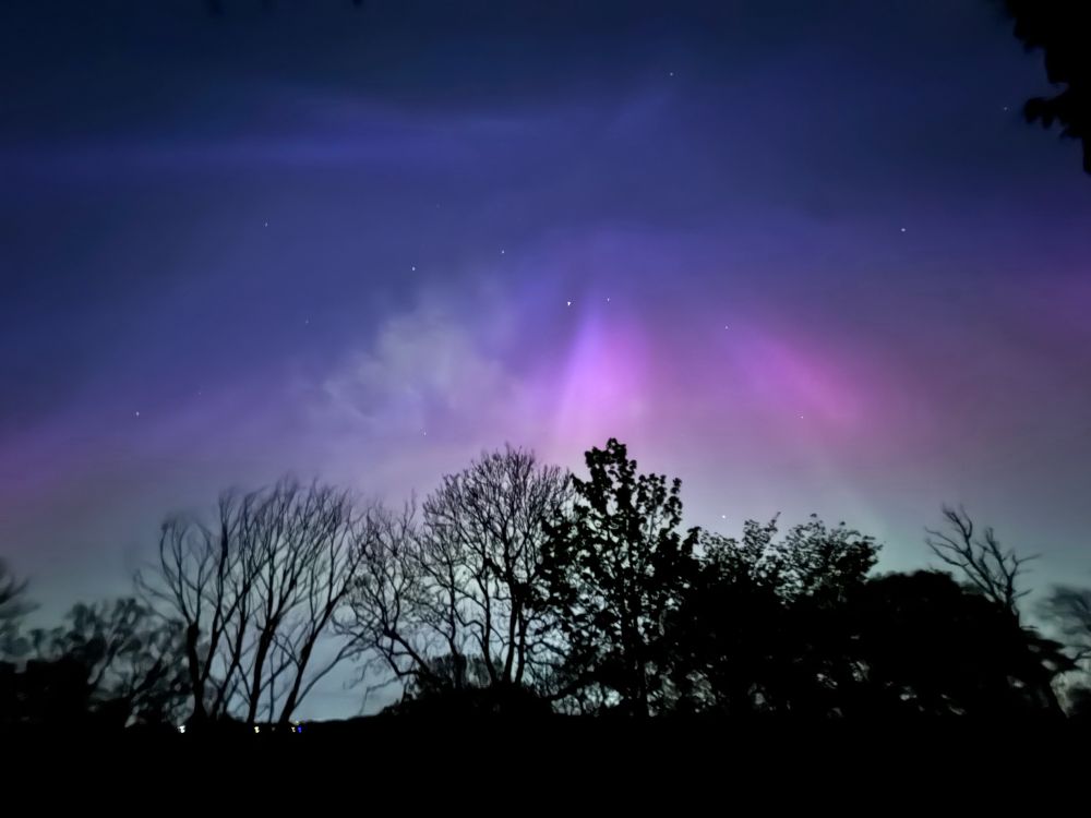 The northern lights as seen from central Scotland