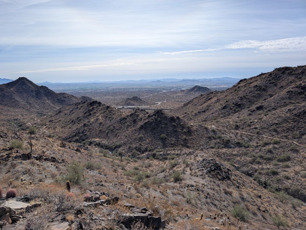 View of desert mountains at the south end of the White Tanks