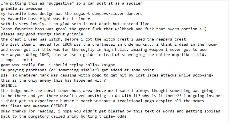 spoilers for silksong